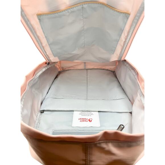 KALIDI Fancy Forest Backpack Pink Nylon Laptop School Bag with Pockets - Picture 6 of 7